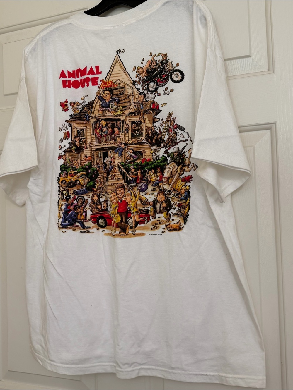 Vtg National Lampoon's Animal House College Movie Promo Double Sided T-Shirt XL